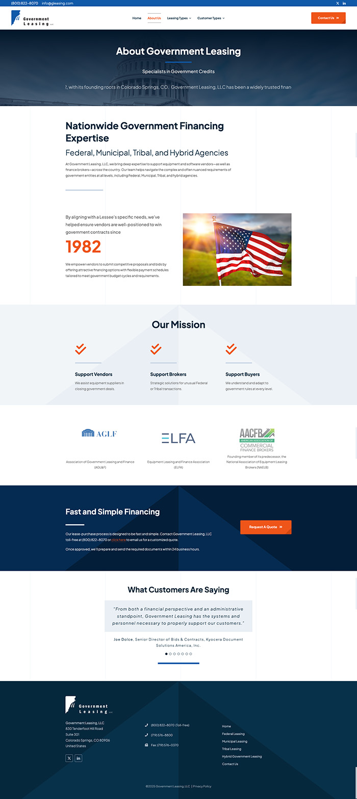Government Leasing Site | About Page